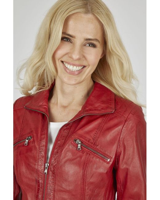 7eleven Red Lederjacke Sevinca