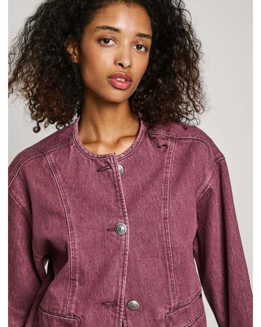 Pepe Jeans Purple Jacke 'Daena'