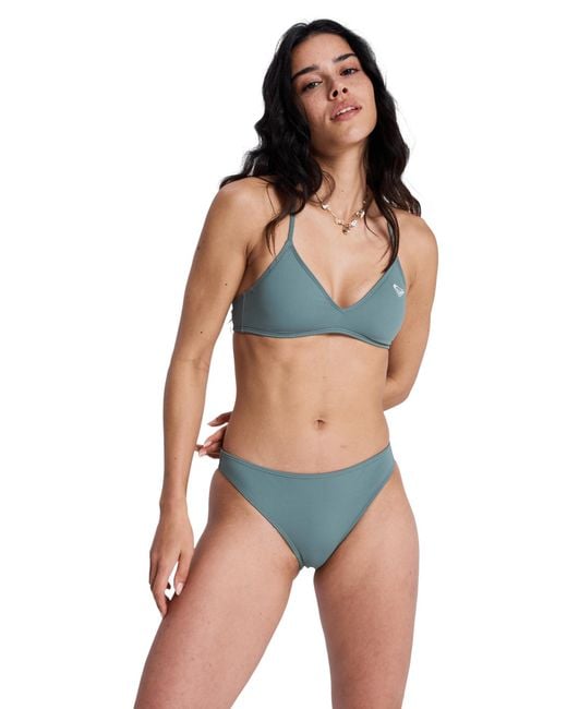 Roxy Blue Bikinihose Solid Essentials