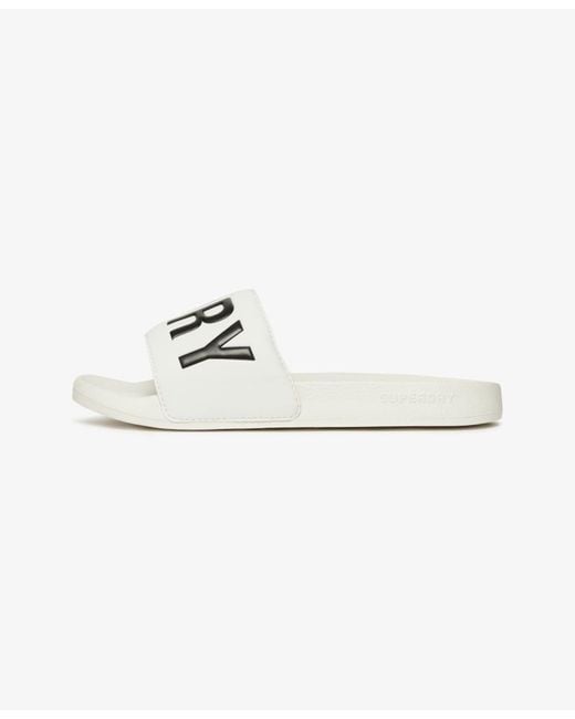 Superdry & Co White Pantolette Core
