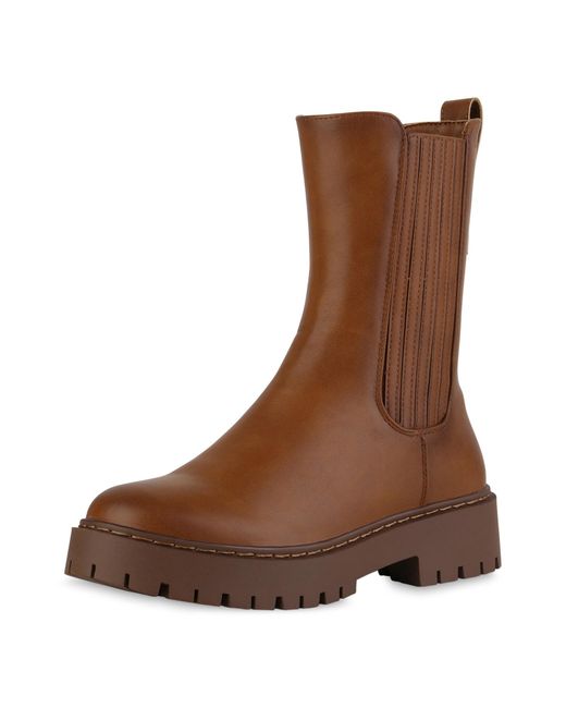 VAN HILL Brown Stiefelette 'Elizabeth'