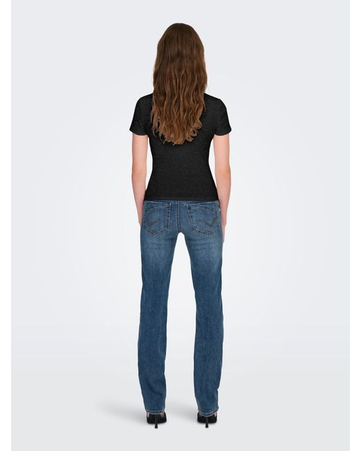 ONLY Black T-Shirt 'Onleasy'