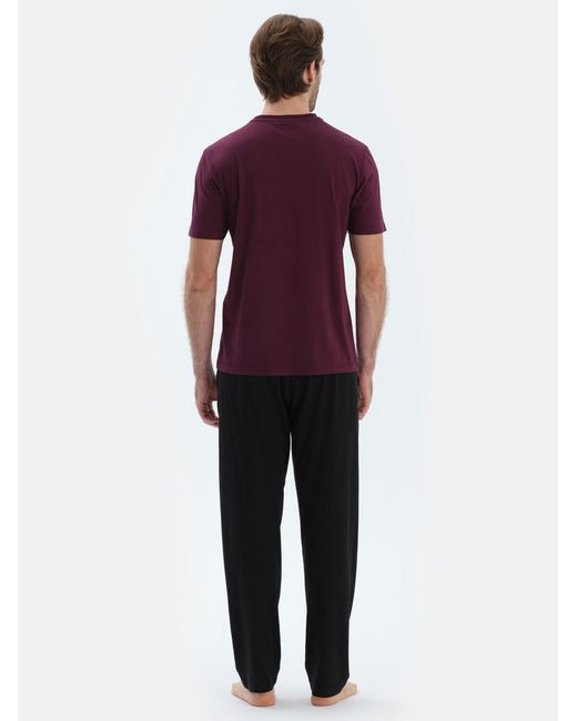 Dagi Pyjama in Purple für Herren