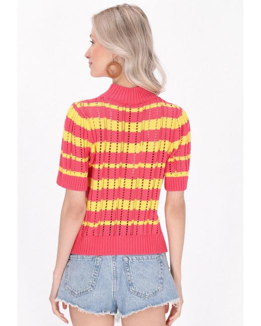 IZIA Pink Pullover Boho