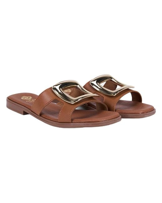 Desa Brown Pantolette Folien