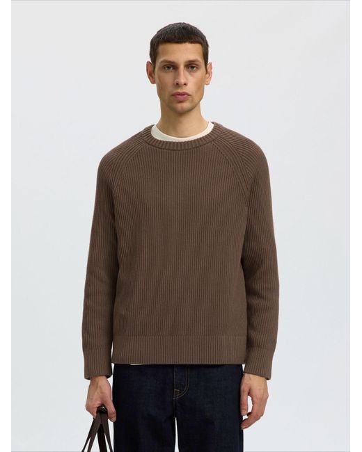 SELECTED Pullover Slmbraun in Brown für Herren