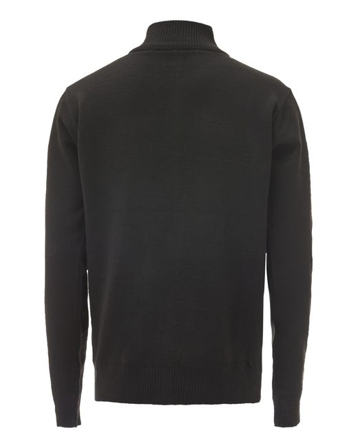 Mozzaar Strickjacke in Black für Herren
