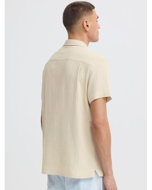 Solid Kurzarmhemd Sdiain in White für Herren