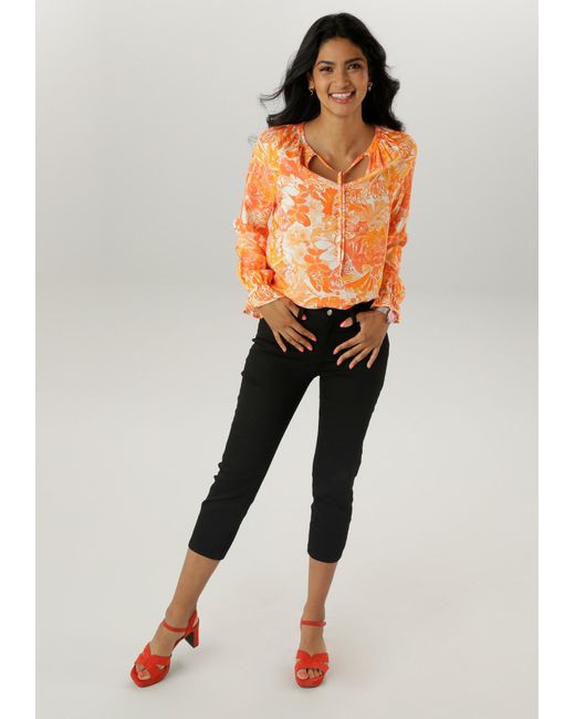 Aniston SELECTED Orange Bluse