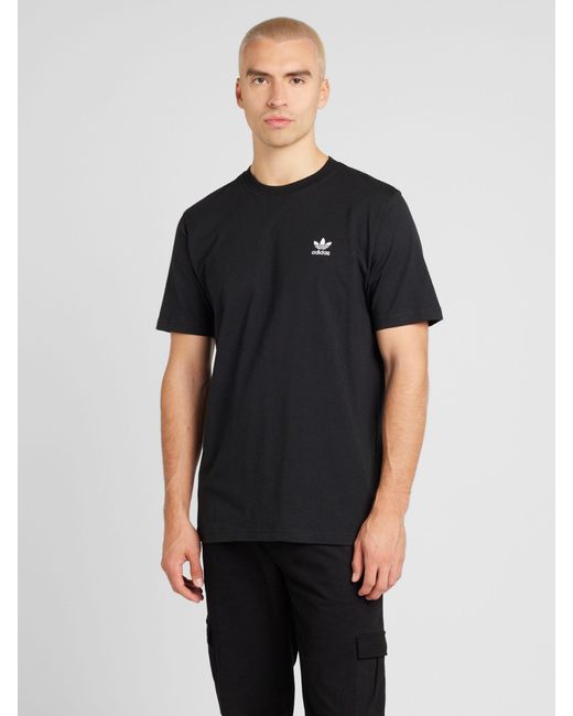Adidas Originals T-shirt 'trefoil essentials' in Black für Herren