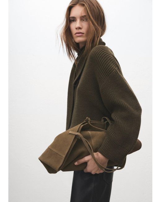 Mango Brown Shopper Mandri