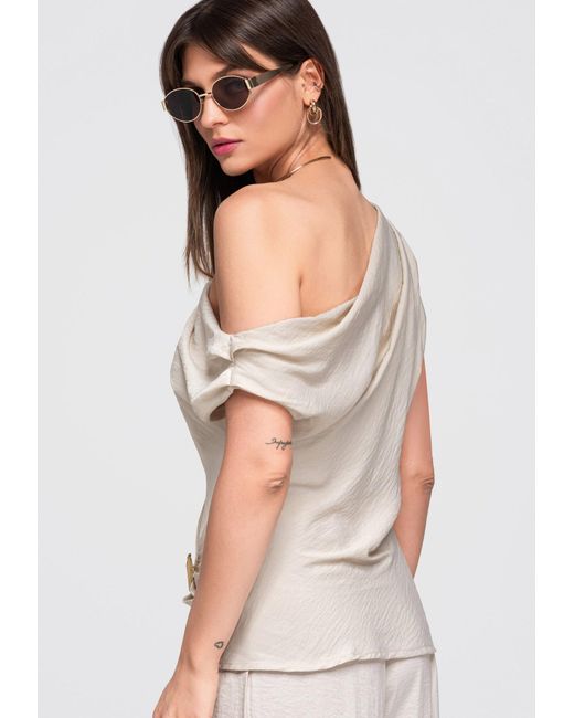 Ombre Natural Bluse