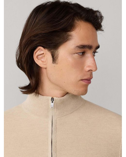 Hackett Pullover Honeycomb in Natural für Herren