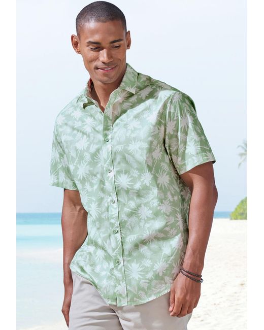 Beach Time Hemd in Green für Herren