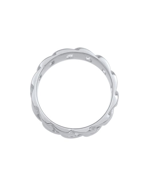 Kuzzoi Ring Bandring in Metallic für Herren