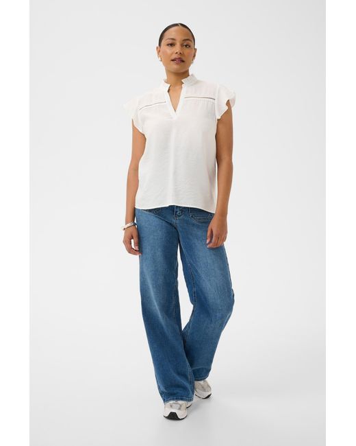 Kaffe White Bluse