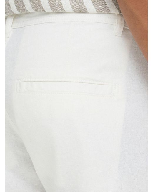 Blend Leinenhose Bhlikan in White für Herren