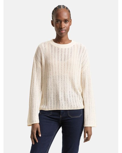 Tom Tailor White Pullover