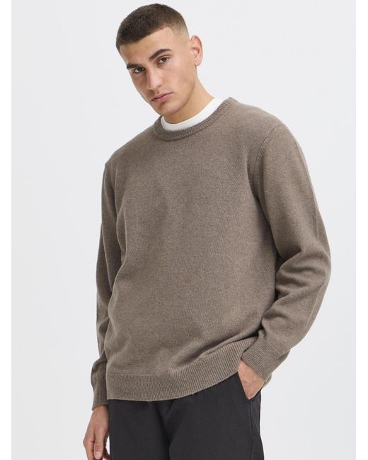 Solid Strickpullover Sdrick in Gray für Herren