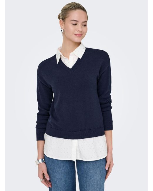 ONLY Blue Pullover Onldagmar