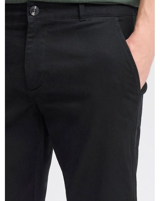 Solid Klassische Chinohose Raul Mit Stretch-Anteil in Black für Herren