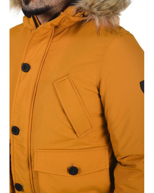 Solid Winterjacke 'frio' in Orange für Herren