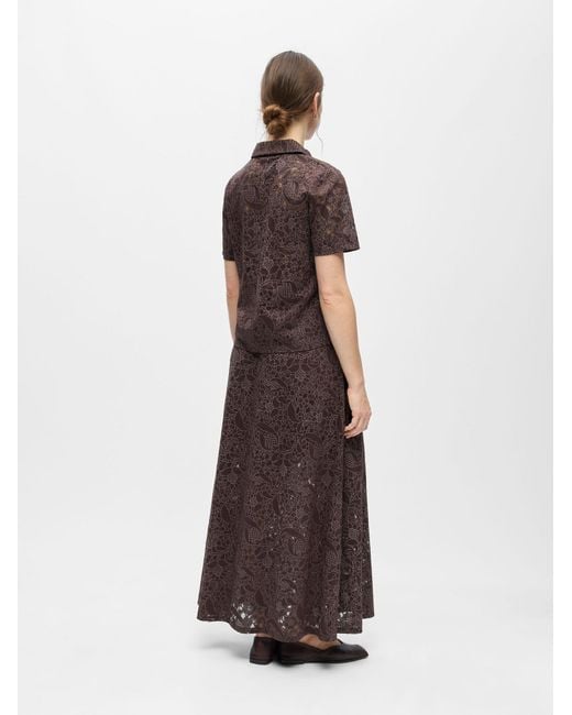 Object Brown Bluse Objbianca