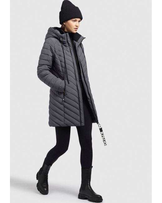 Khujo Black Wintermantel