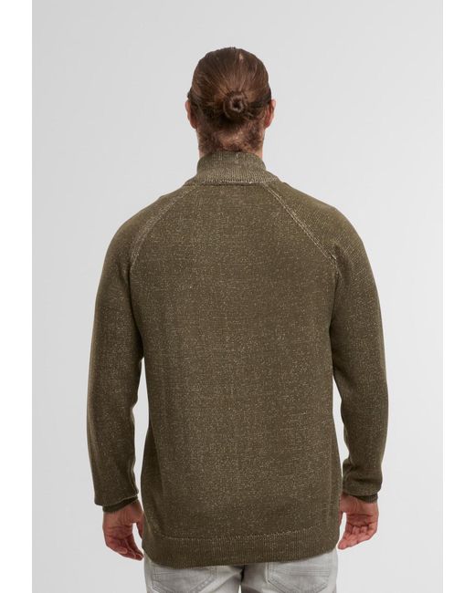 INDICODE Strickjacke Fun in Green für Herren