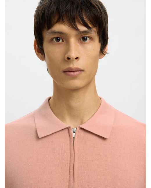 SELECTED Pullover in Pink für Herren