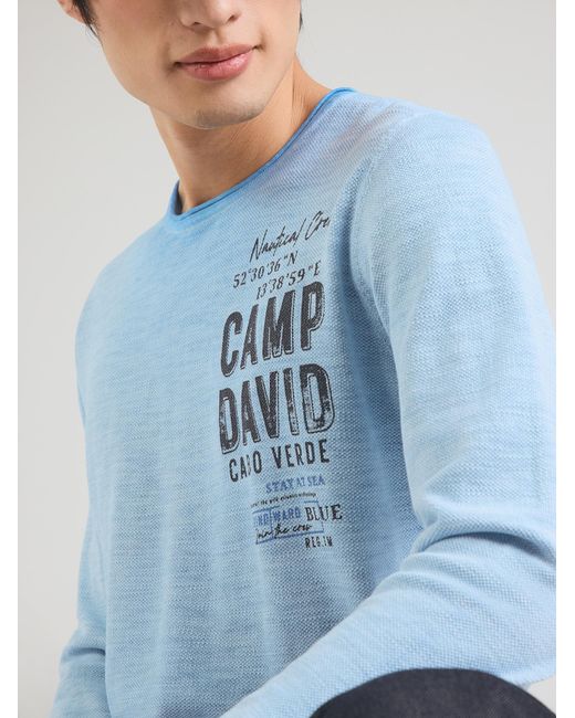 Camp David Pullover in Blue für Herren