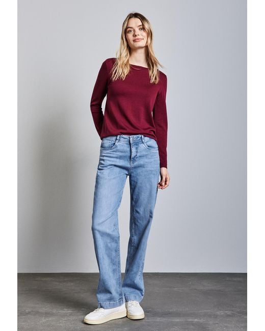 Street One Blue Straight Leg Jeans