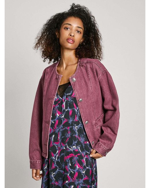 Pepe Jeans Purple Jacke 'Daena'