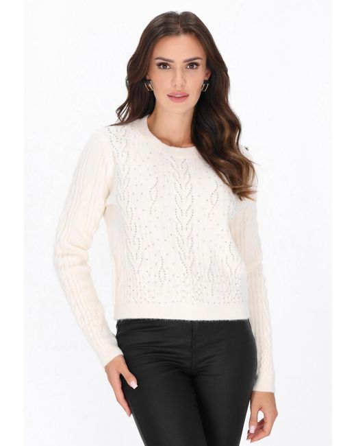 faina White Pullover