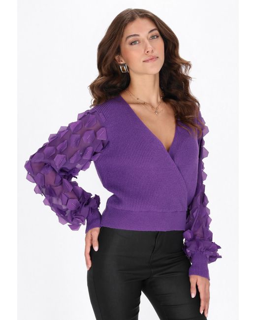 faina Purple Pullover