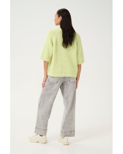 Kaffe Yellow Pullover Kaemilie