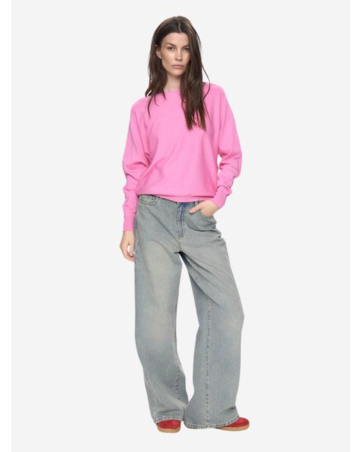 Numph Pink Langarmpullover Nudaya Pullover
