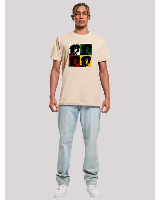 F4NT4STIC T-Shirt Bob Marley in Multicolor für Herren