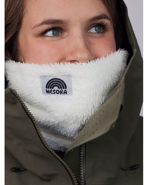 WESORA GmbH White Schlauchschal Fluffy