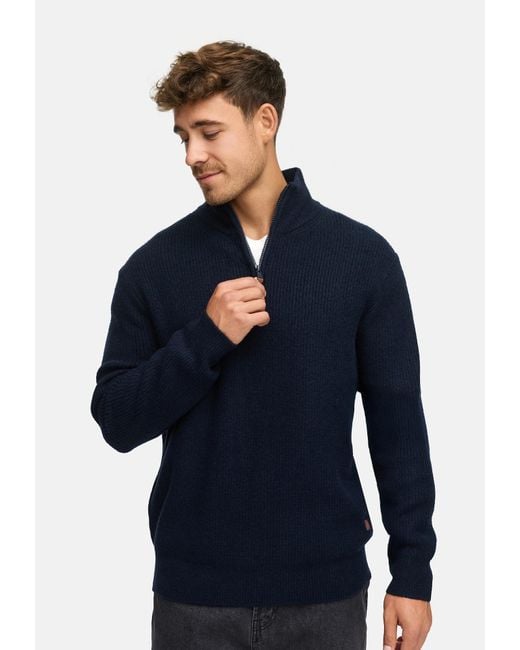 INDICODE Pullover Inpeace in Blue für Herren