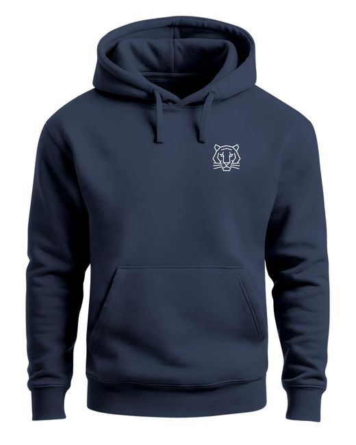 Neverless Sweatshirt Polygon Tiger in Blue für Herren