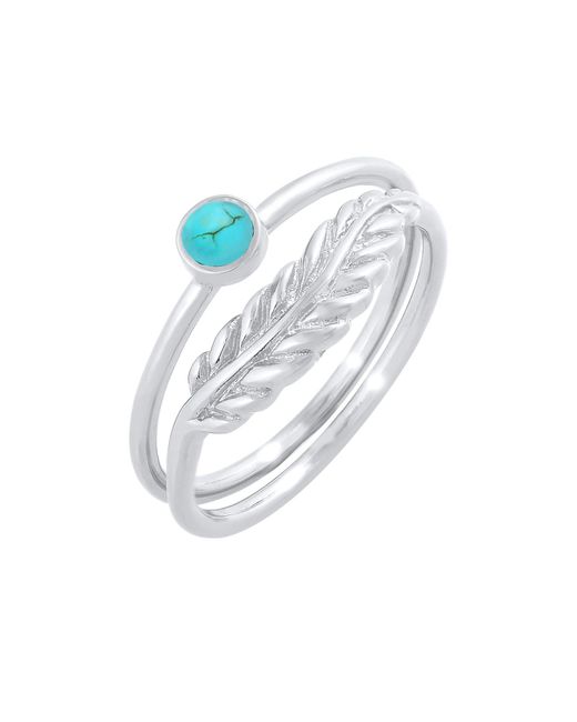 Elli Jewelry Multicolor Ring Feder