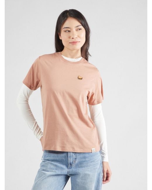 Iriedaily Pink T-Shirt Burger Love