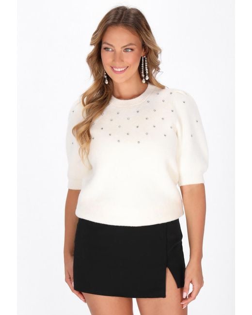 faina White Pullover