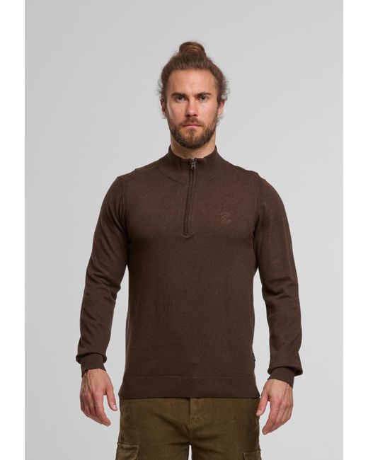 INDICODE Pullover Lilamos in Brown für Herren