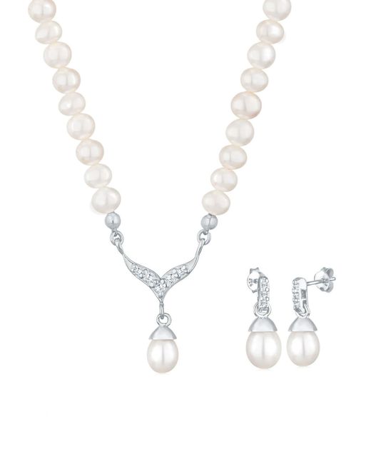 Elli Jewelry White Schmuckset