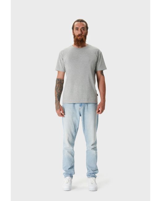 Oldskull T-Shirt Plain Basic in Gray für Herren