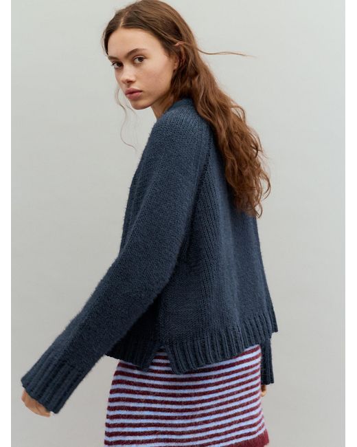 Pull&Bear Blue Pullover