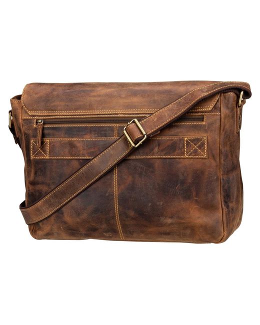 Greenburry Brown Messenger Vintage 1541 Revolver