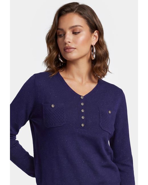 faina Blue Pullover